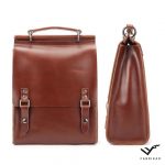 GLOSSY/MATTE BACKPACK | Brown