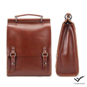 GLOSSY/MATTE BACKPACK | Brown