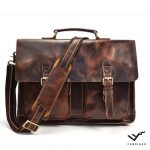 RETRO BAG - Two-toned Brown