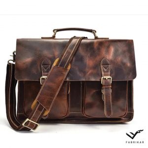 RETRO BAG - Two-toned Brown