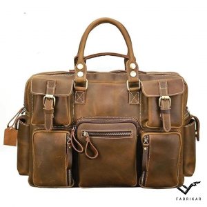 Two-toned Brown Bag