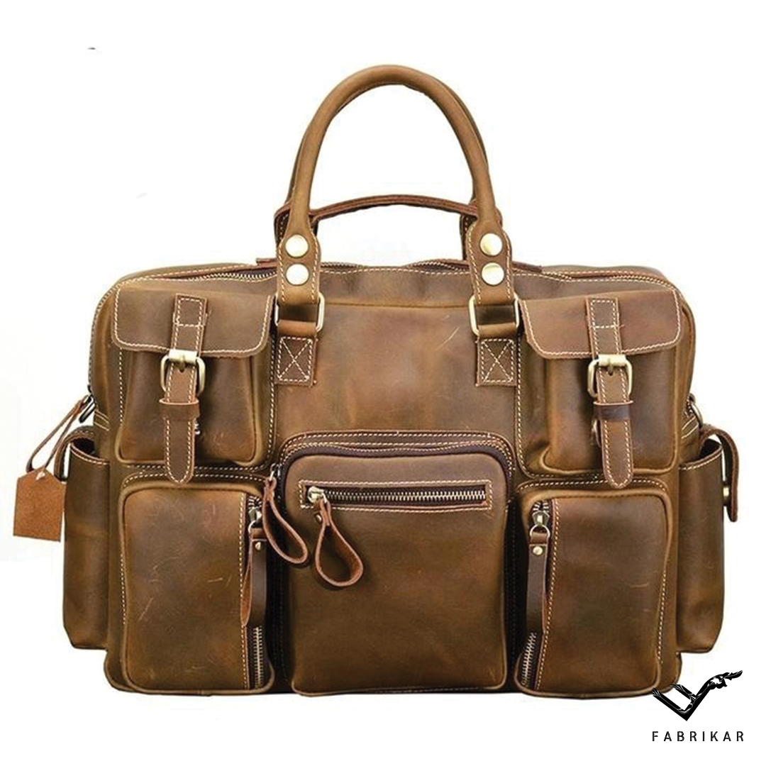 Two-toned Brown Bag